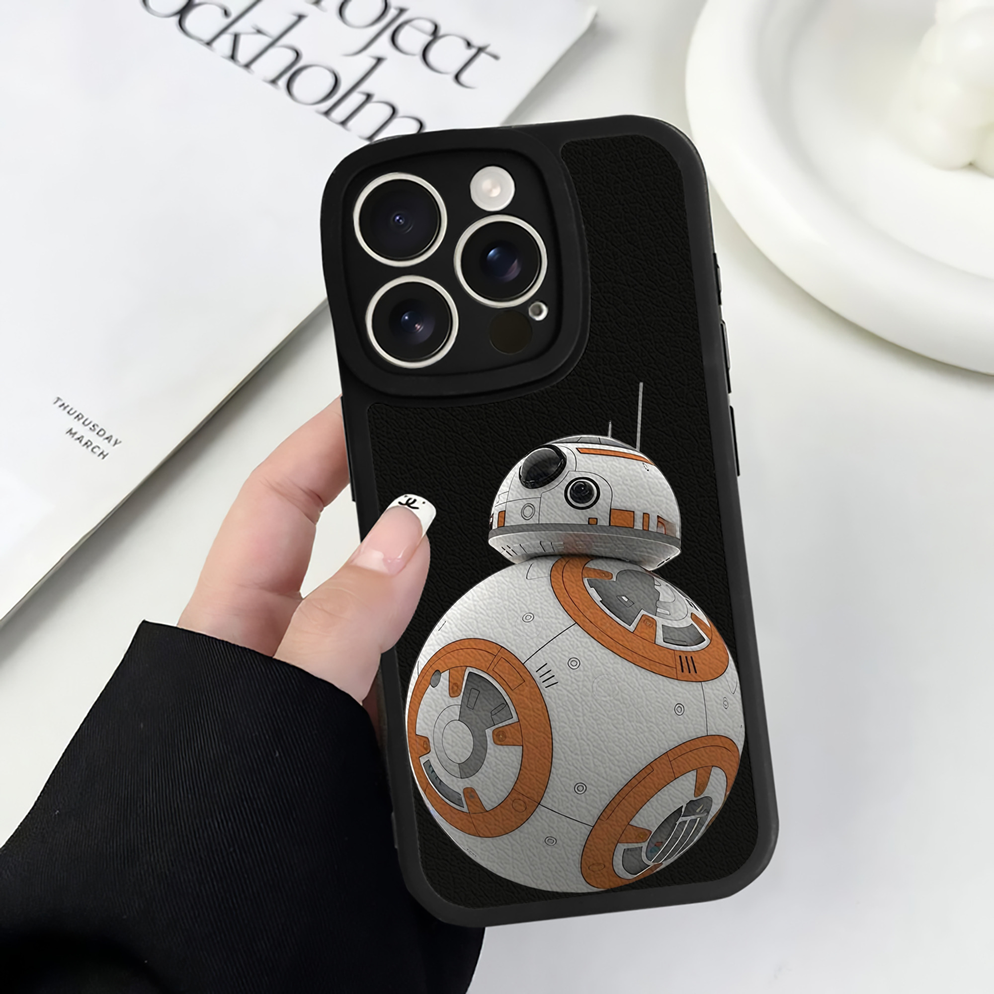 （画像用） スター・ウォーズ Star Wars 【iPhone 16シリーズ対応】シリコンスマホケース（レザー調） 材質：シリコン